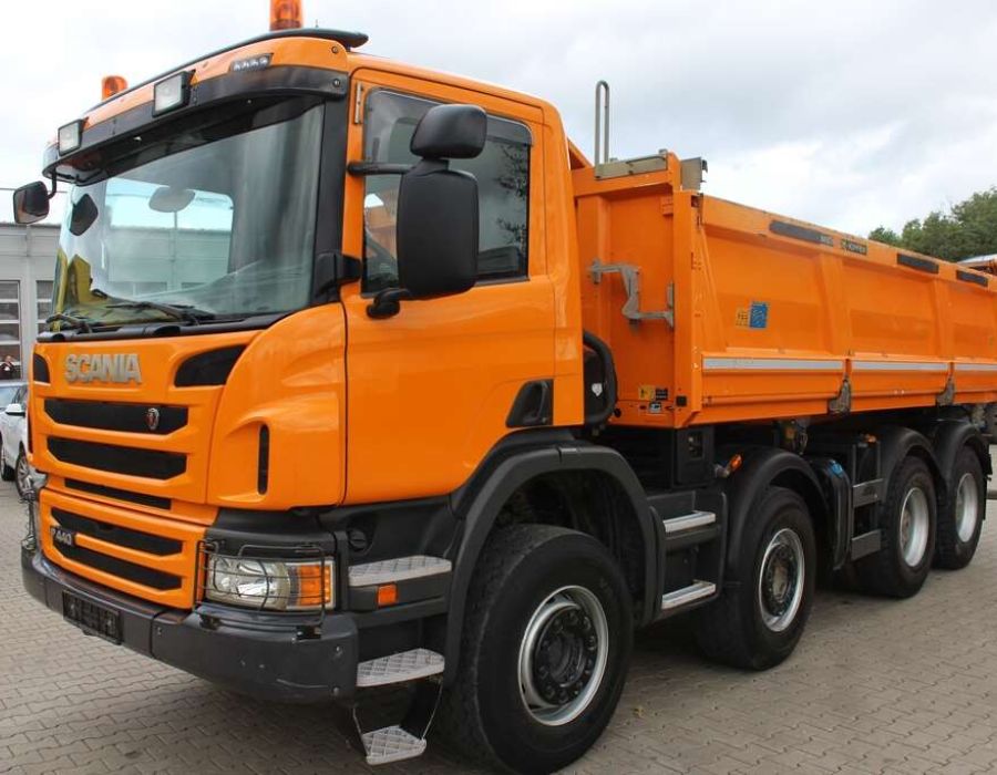 Wywrotka Scania P440 8×4 Bordmatik