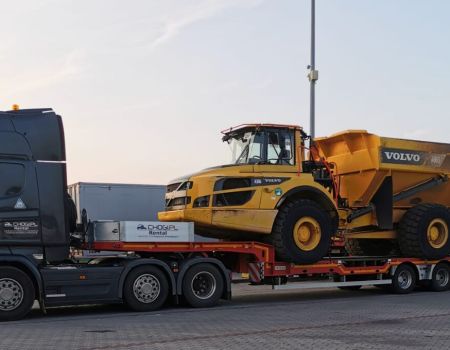 Transport wozidła VOLVO A30G