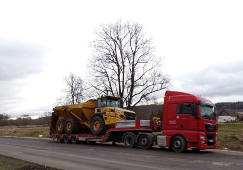 Transport wozidła budowlanego  BELL B30E