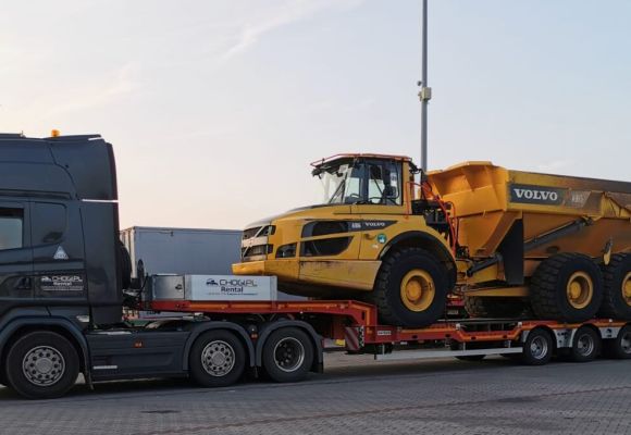 Transport wozidła VOLVO A30G